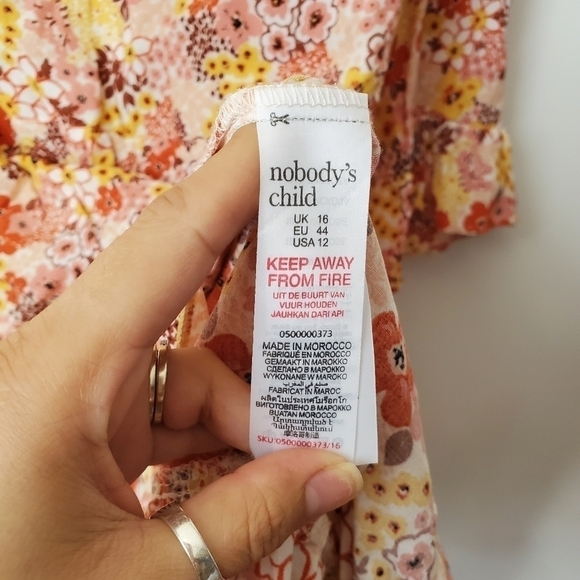 Nobody's Child floral Fleur Dress Size 16 - Picture 8 of 8